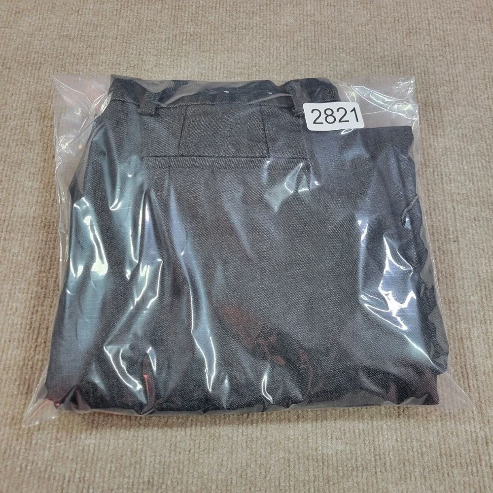 Banana‎ Republic Dress Pants Mens 32x26 Gray Straight Leg Flat Front Trousers